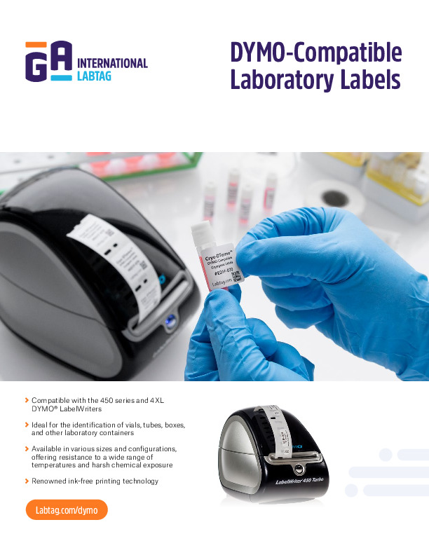 Etiquetas de laboratorio compatibles con DYMO