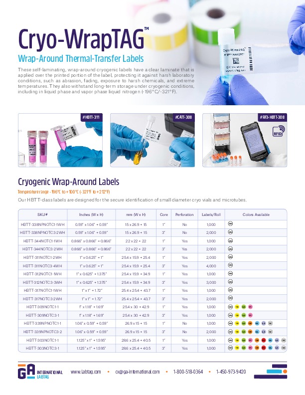 Cryo-WrapTAG ™
